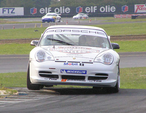 Porsche Carrera Cup gæstede også Jyllands-Ringen sidste år, her var der Nicolas Kiesa der kørte i gæstebilen.